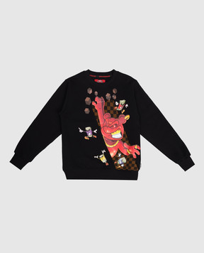 Sprayground Children's black sweatshirt Get Out Bear SPY1425EBLK