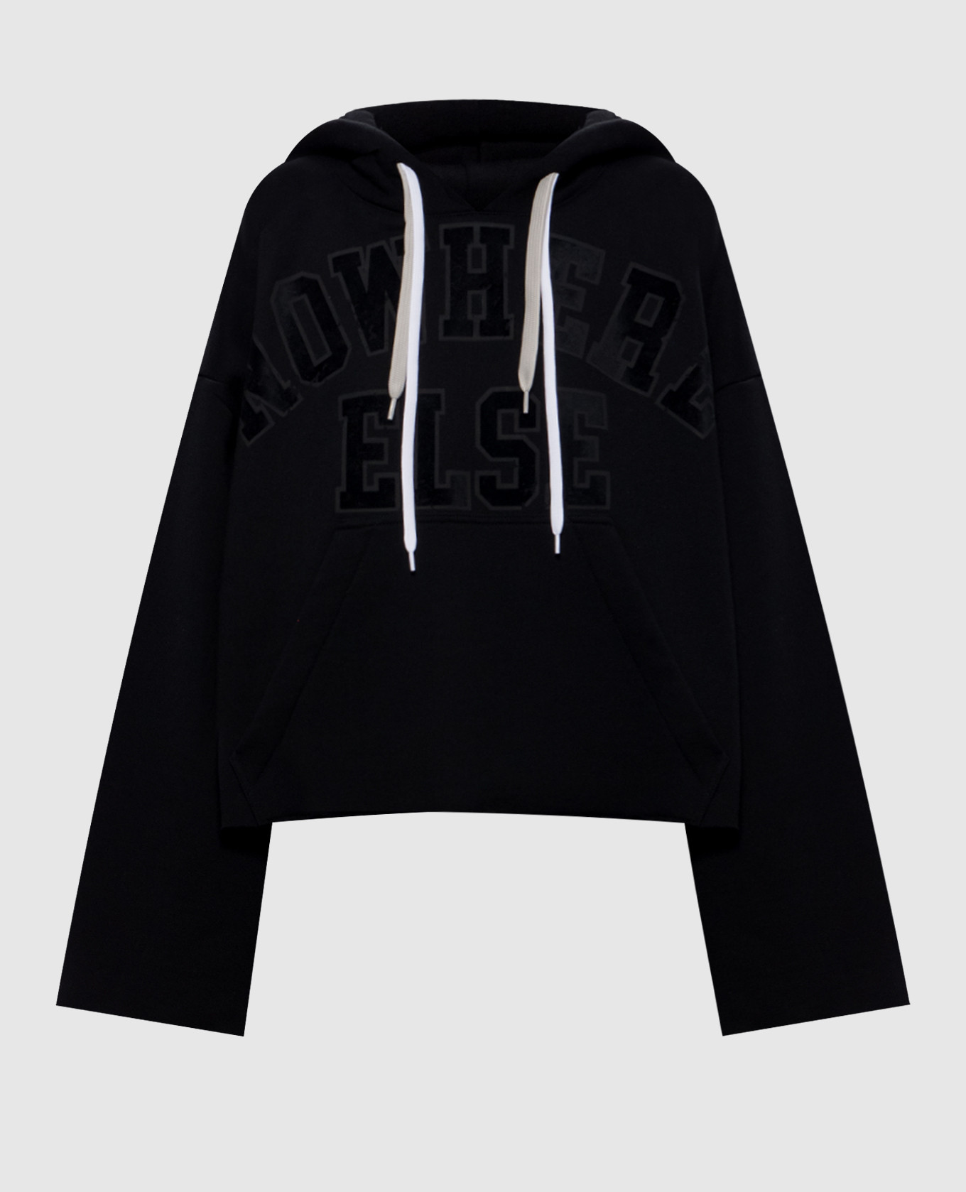 Black Flip printed hoodie