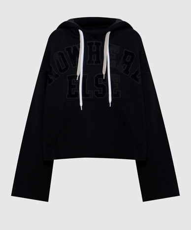 Black Flip printed hoodie