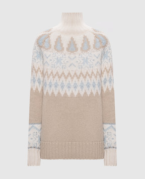 Herno Beige wool and cashmere sweater ML000081D70383