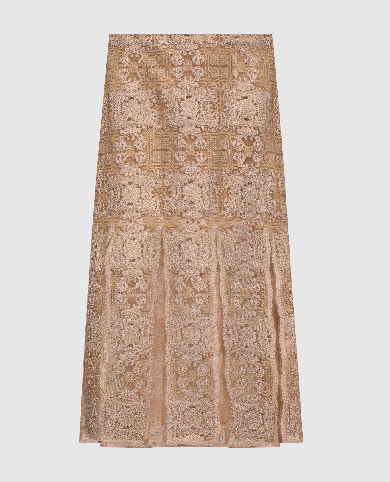 

Beige skirt with crystals Ermanno Scervino