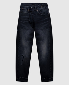 R13 Black jeans with holes R13W2048394