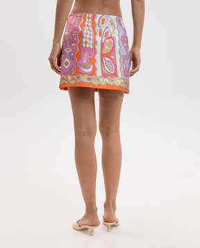 PUCCI Angoli print silk skirt 6HRV366H863