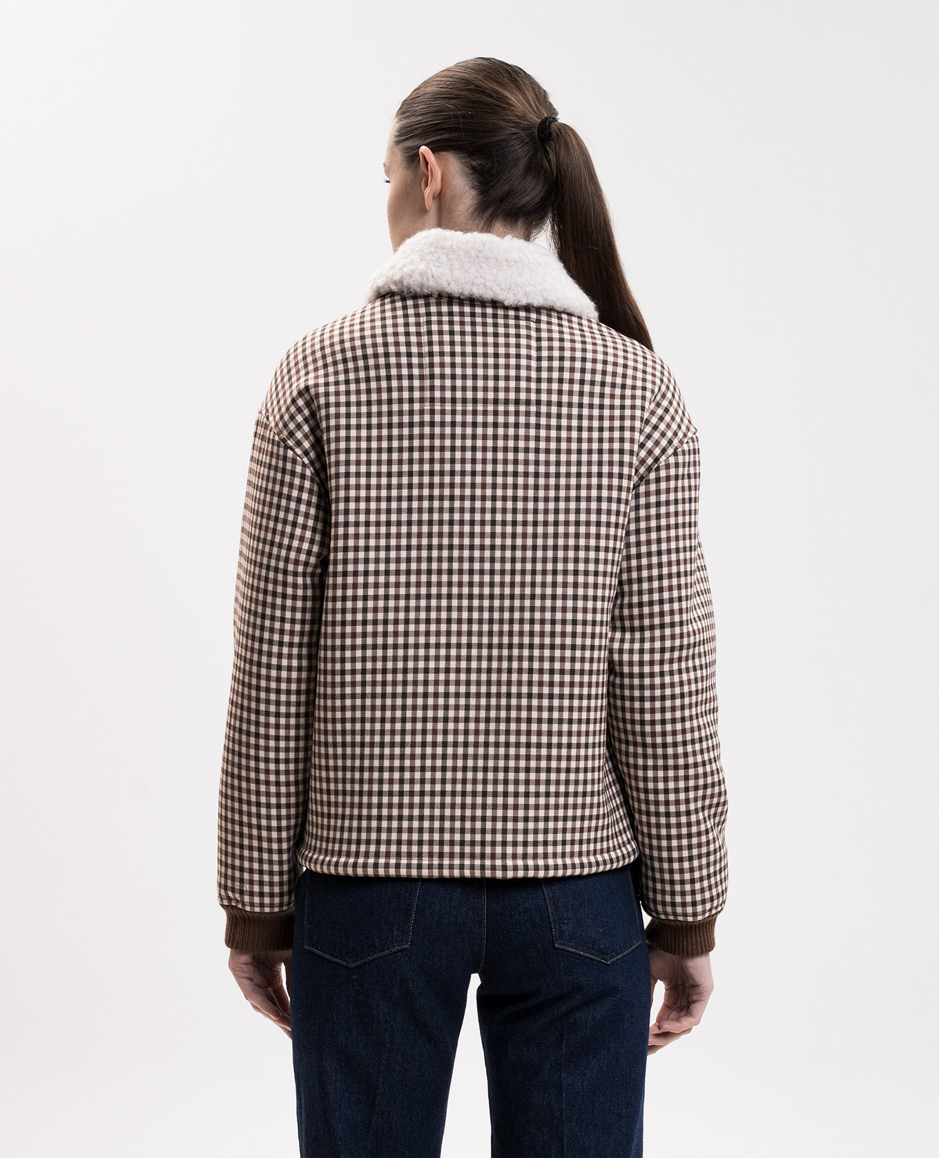 Beige checked jacket Woolrich 4
