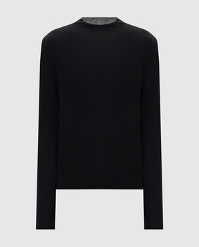 The Row Black Octavo silk top 11071Y738