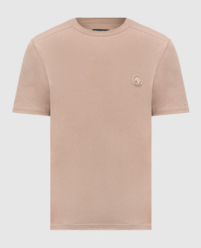 Stefano Ricci Brown T-shirt with logo patch MNH6104980803
