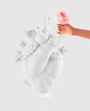 SELETTI White vase Love in Bloom 09924