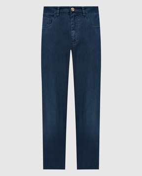 Stefano Ricci Blue jeans with logo M8T61B3120T38BL