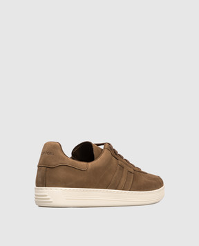 Tom Ford Brown nubuck sneakers with logo J1232LCL215N