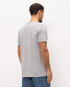 Cashmere&Whiskey Grey T-shirt with logo print TSHIRT