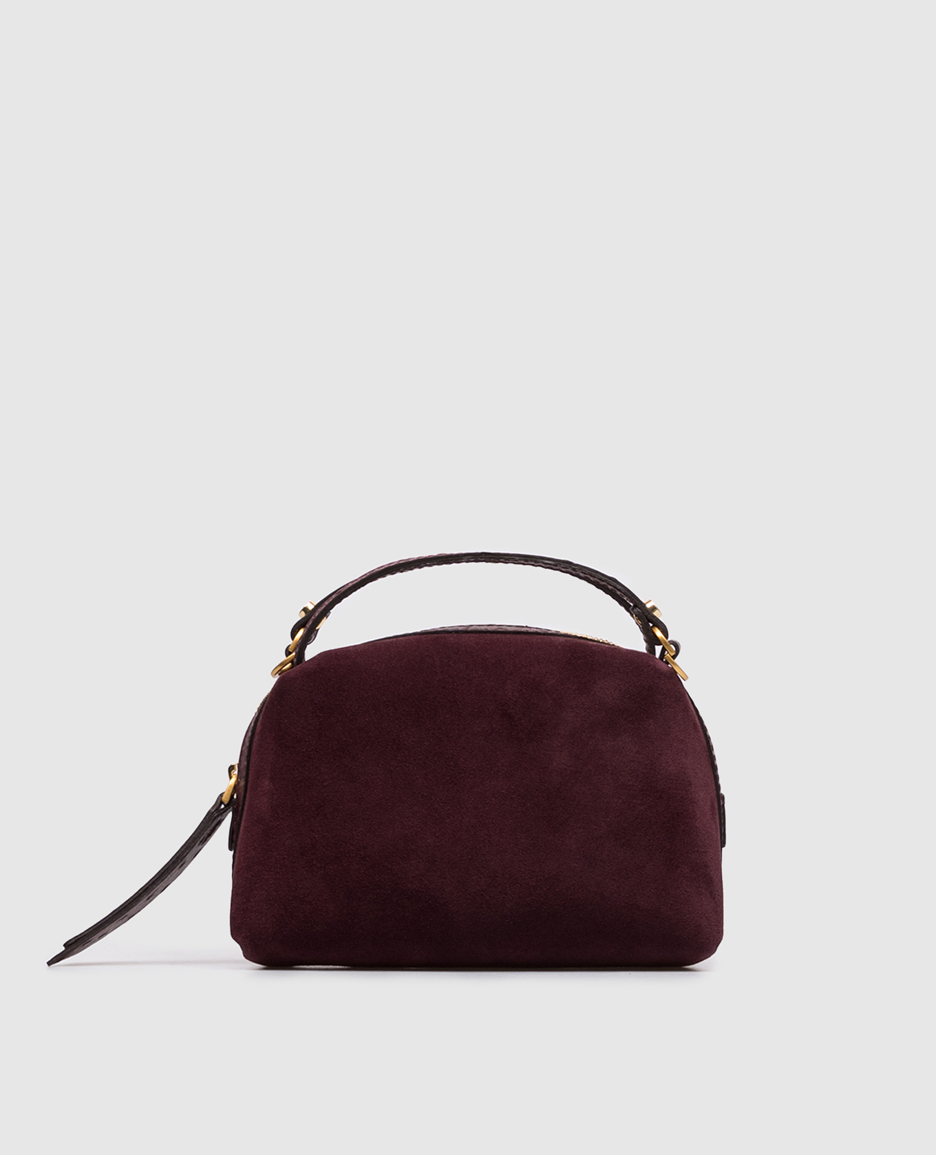 Alifa burgundy suede bag