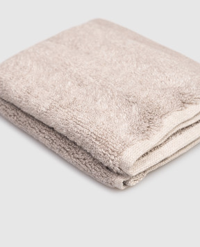 Hamam Beige terry face towel ASH RIBBED ASHRIBBEDWASHCLOTH