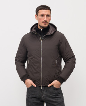 MooRER Brown Oniro down jacket ONIROSTP