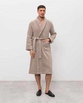 L'appartement Brown terry bathrobe CHICAGO CHICAGOBATHROBE