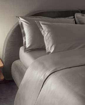 Fazzini Grey satin bedding set TRECENTO TRCCOCO240X220Q125