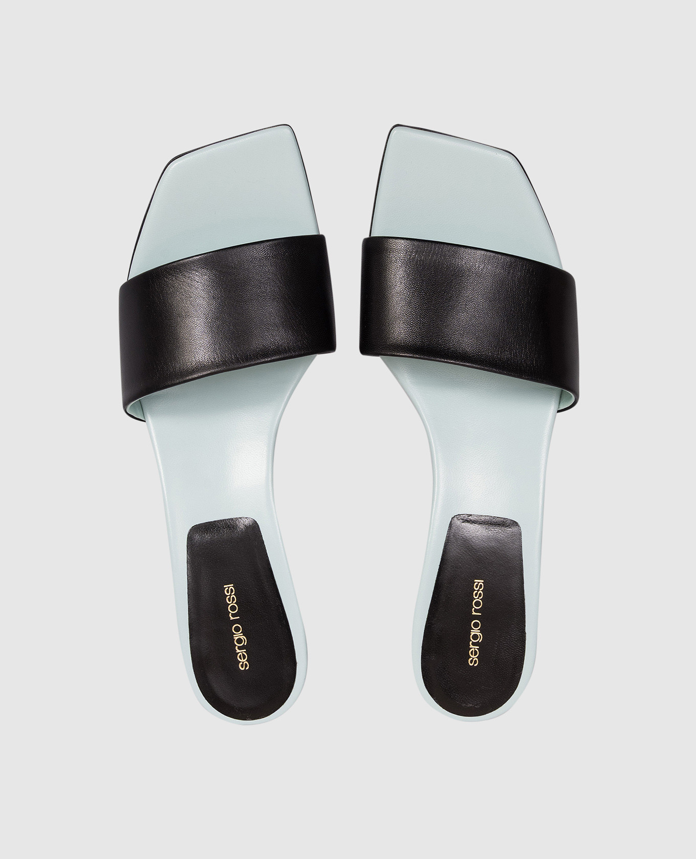 

Black Sculpt leather mules Sergio Rossi