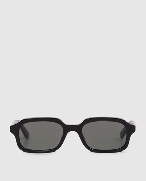 Alexander McQueen Black sunglasses with logo print 861658J0749
