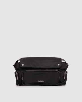 Max & Co Black messenger bag with logo MCAGIORNATA