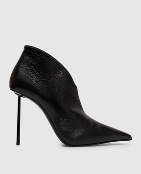 Le Silla Black leather shoes FUTURA 4153G100BXPPCAM