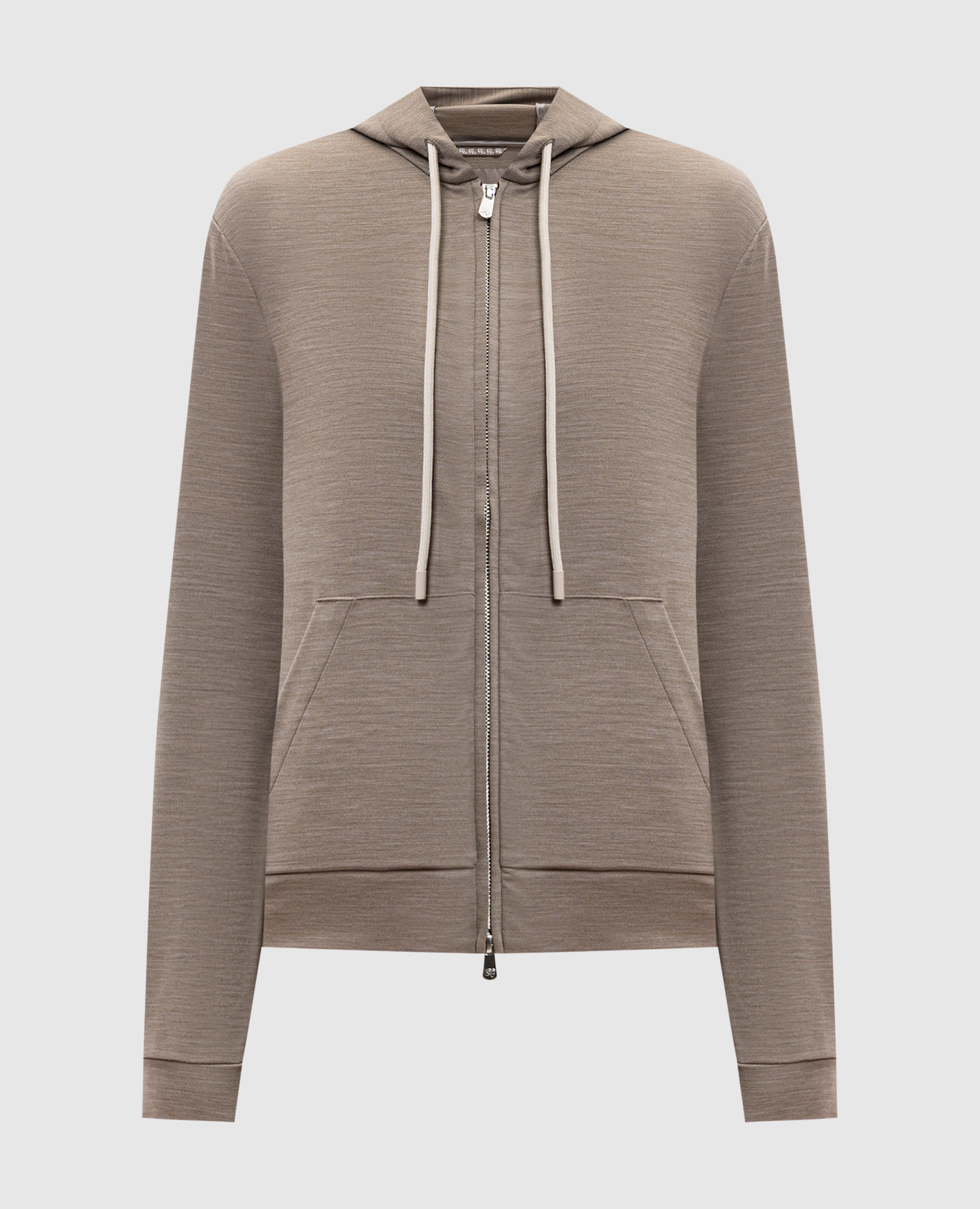 Miked beige wool sports jacket