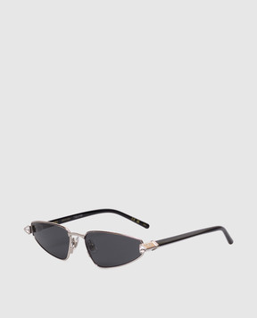 Valentino Silver Cat-Eye Sunglasses VG0035S
