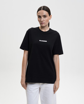 Jil Sander Black T-shirt with logo J02GC0142J20103