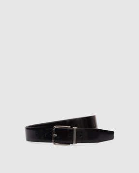 Dolce&Gabbana Black glossy leather belt BC4703AI935