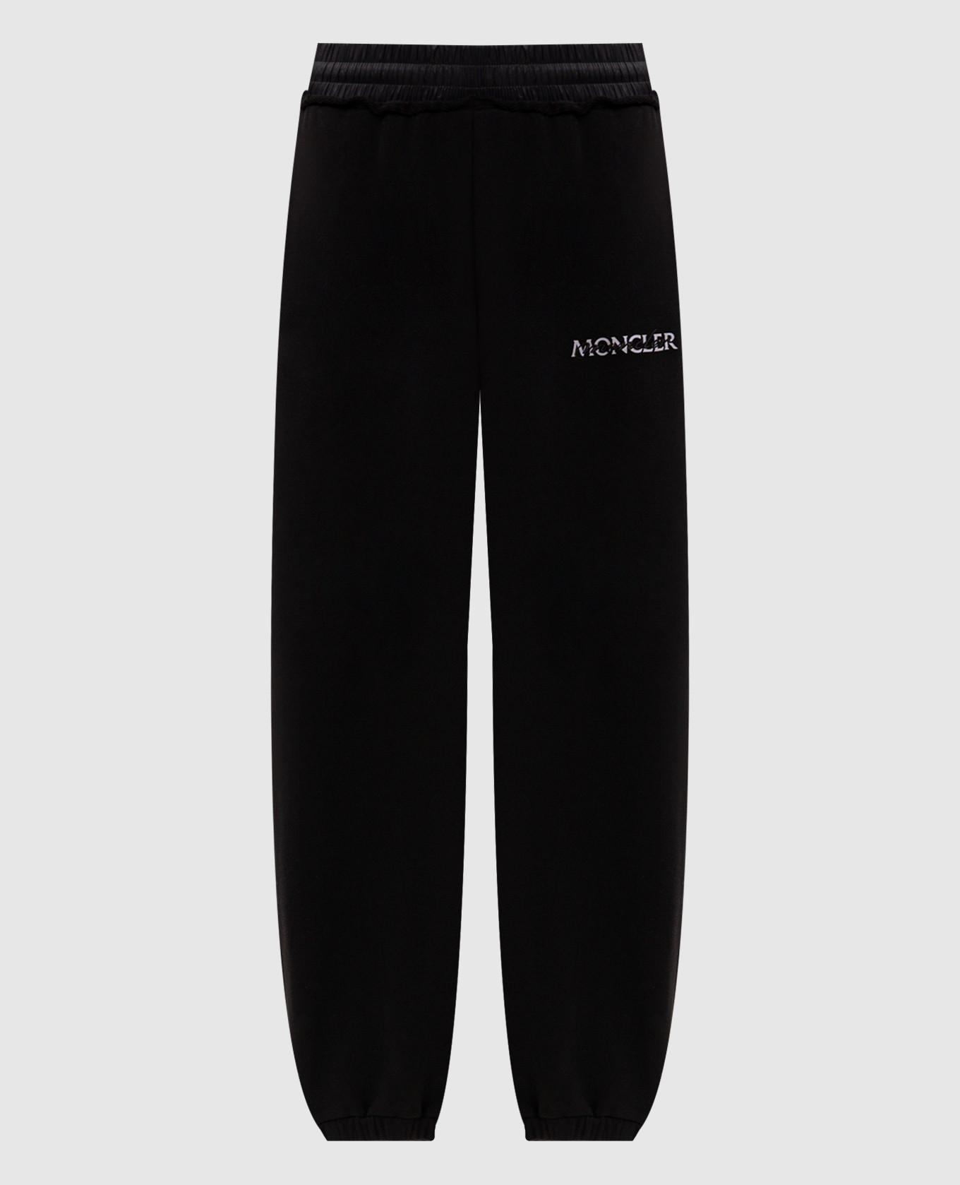 Black joggers with logo