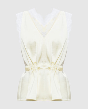3.1 Phillip Lim Yellow top with lace S26121816SKY