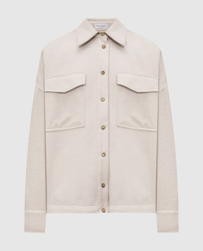 Brunello Cucinelli Ivory wool jacket MP565B3N06