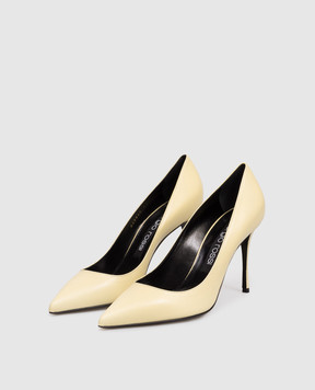 Sergio Rossi Godiva yellow leather shoes A43843MCPT04