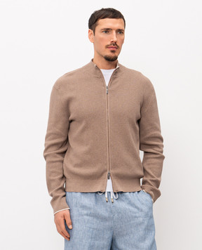 Peserico Brown cardigan R59469F149108M