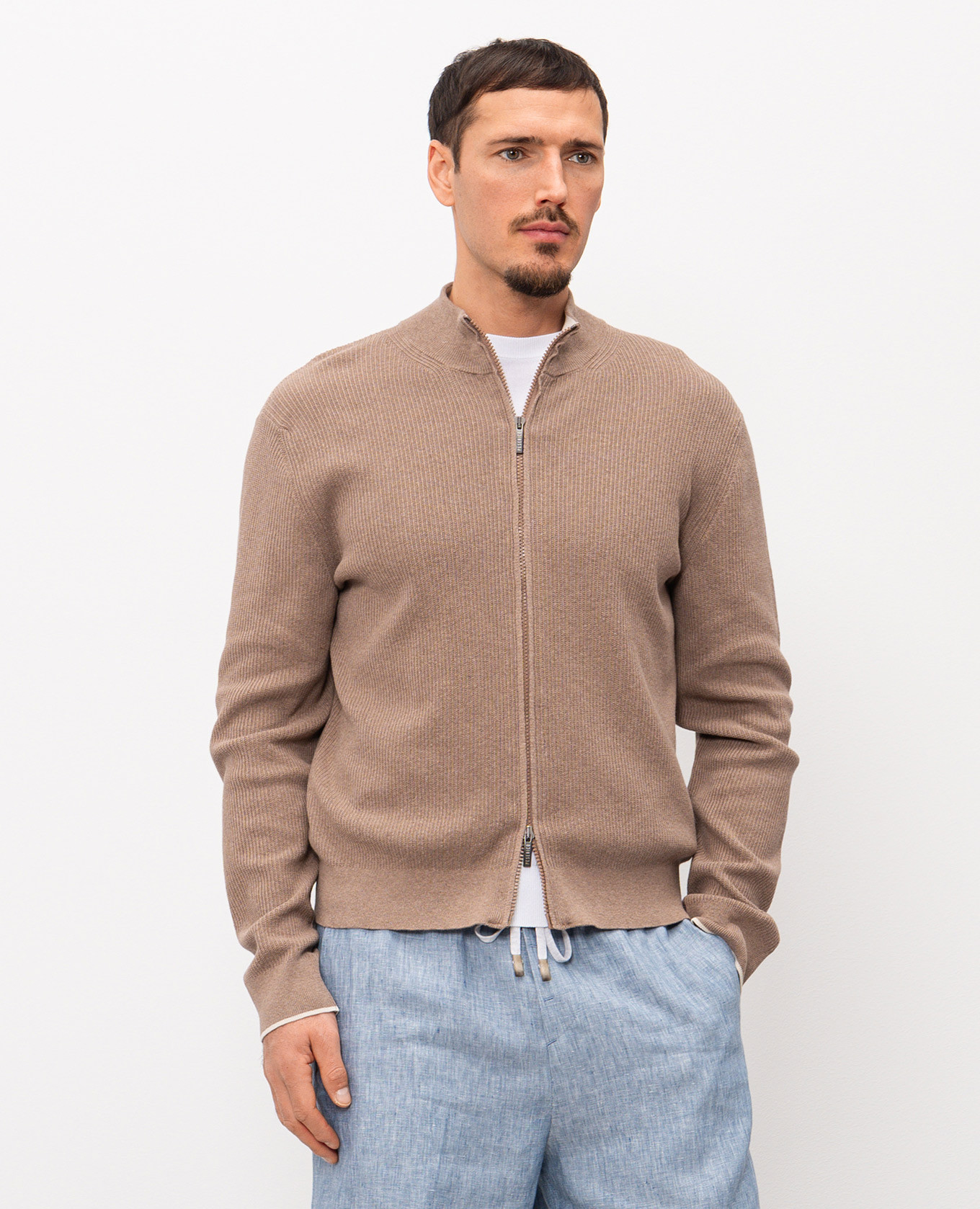 Brown cardigan Peserico 3