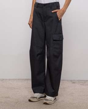 Brunello Cucinelli Gray wool pants MB199P9356