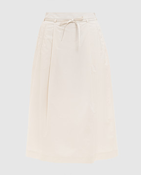 Peserico Ivory skirt with monil chain P05199A01919