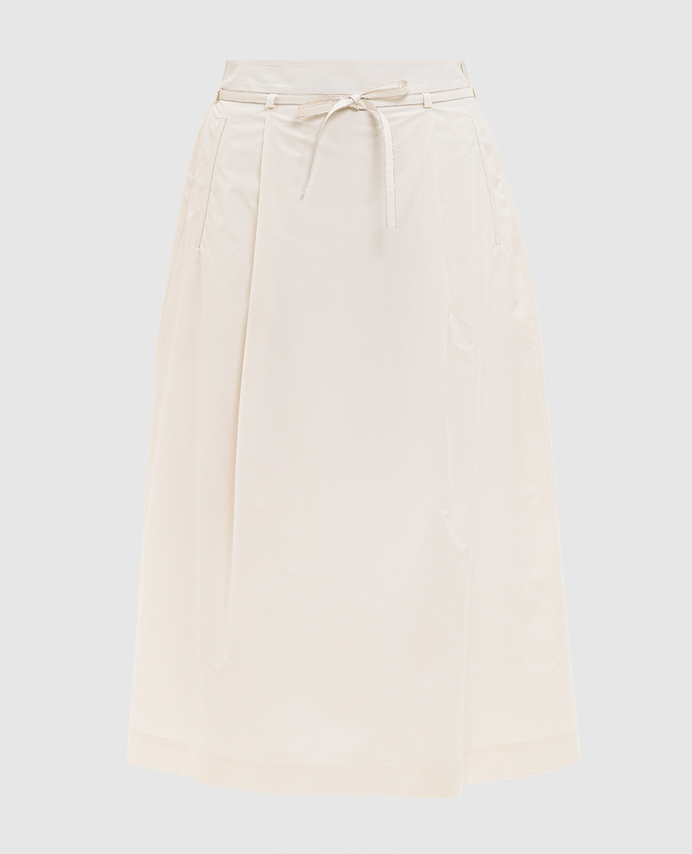 Ivory skirt with monil chain