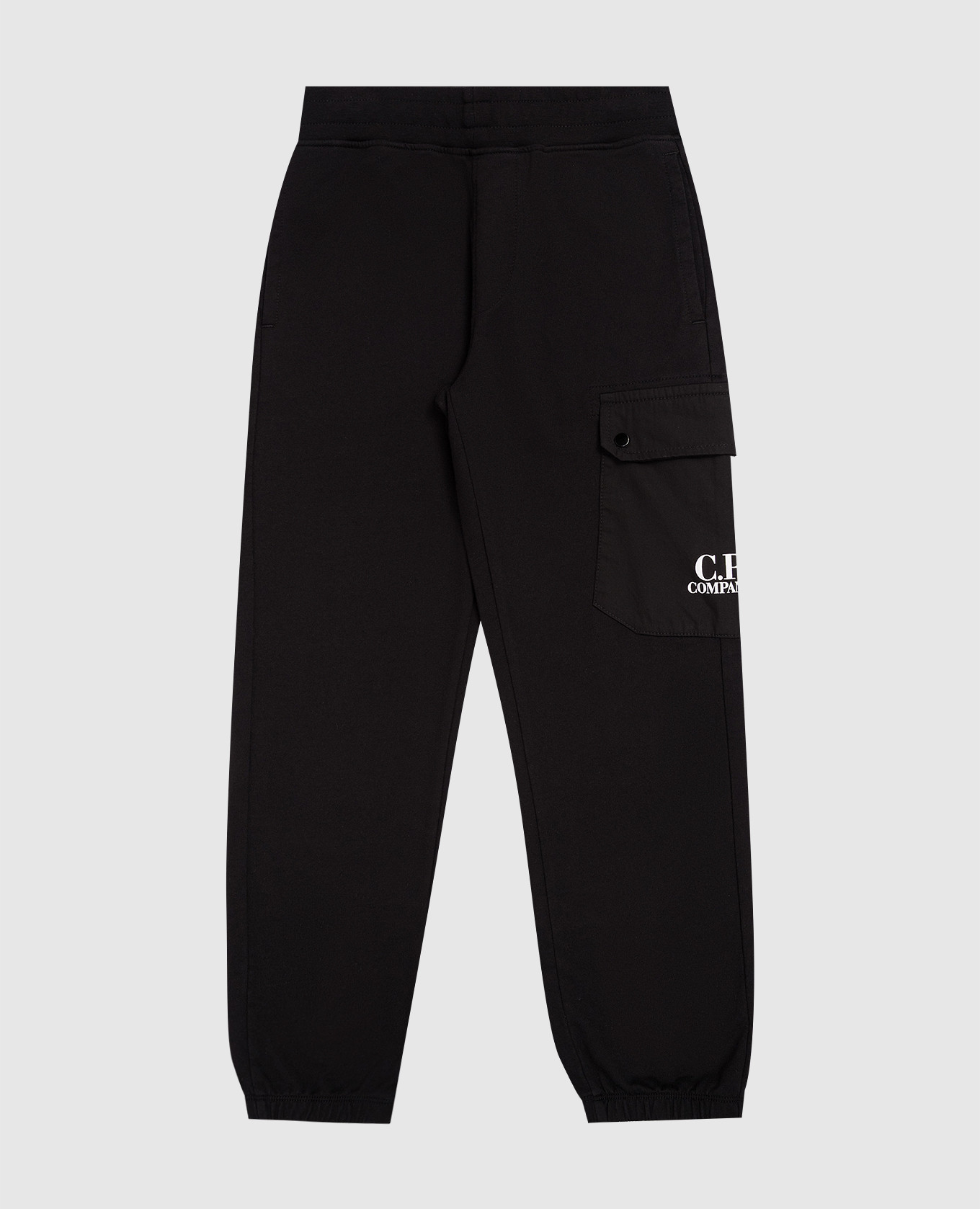 

Kids' black joggers with logo print C.P. Company