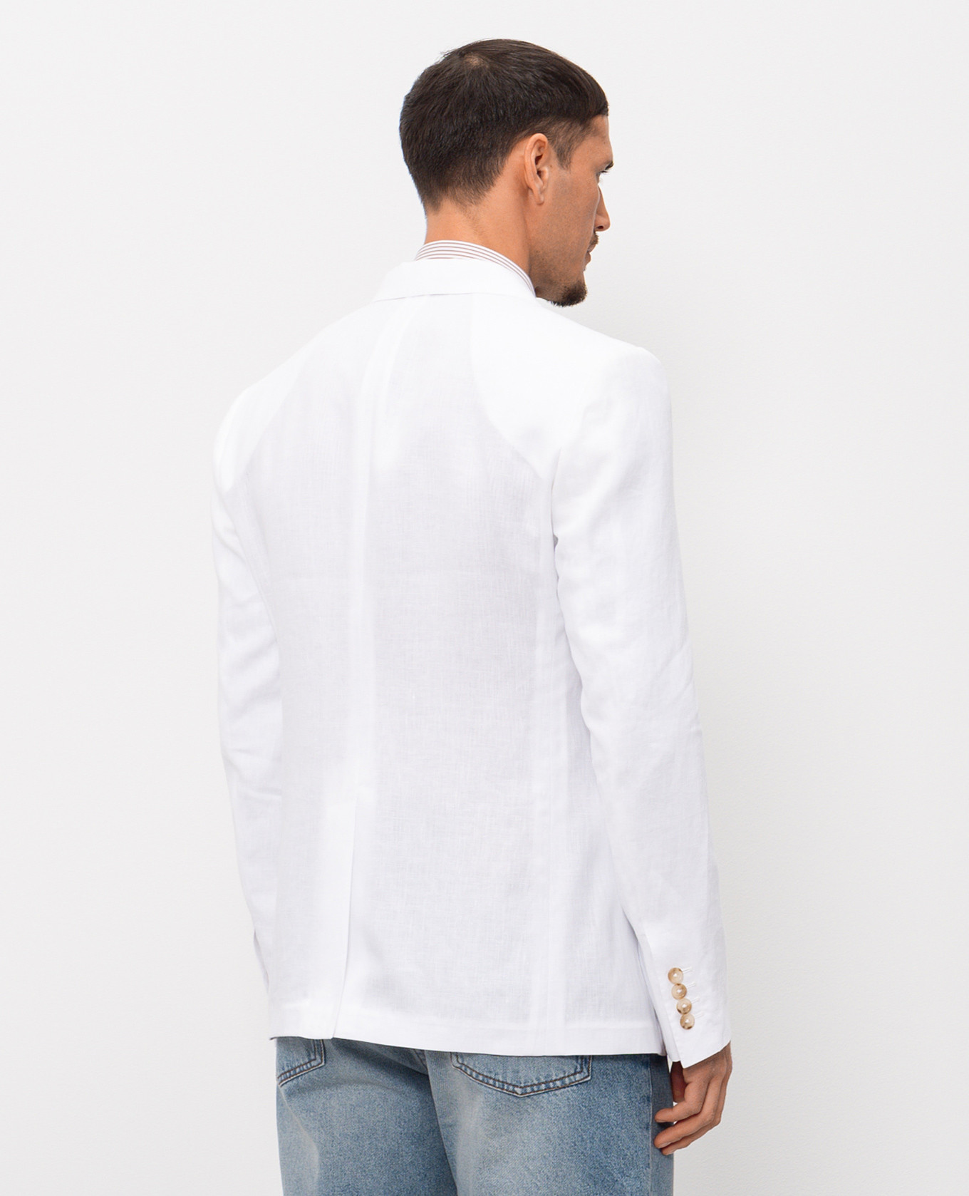

White double-breasted linen jacket Dolce&Gabbana