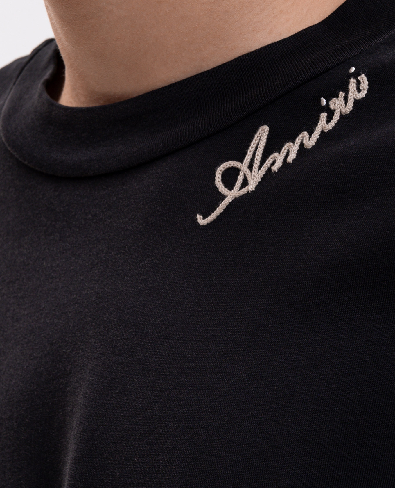 Black long sleeve with logo embroidery AMIRI 5