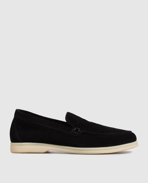 Babe Pay Pls Black suede loafers 280108ZA