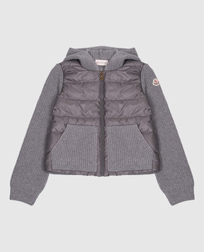 Moncler ENFANT Children's gray combination jacket L29549B00014M4281