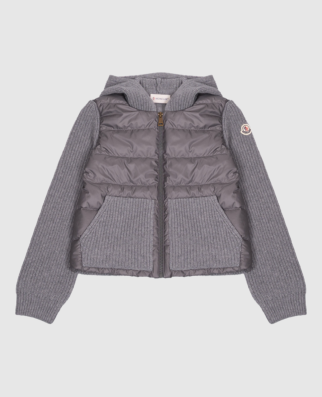 Children's gray combination jacket