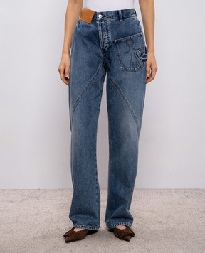 JW Anderson Blue jeans with logo patch DT0127PG1849