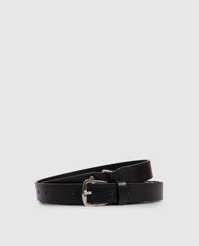 Ann Demeulemeester Black Willow leather belt B0012597LT128
