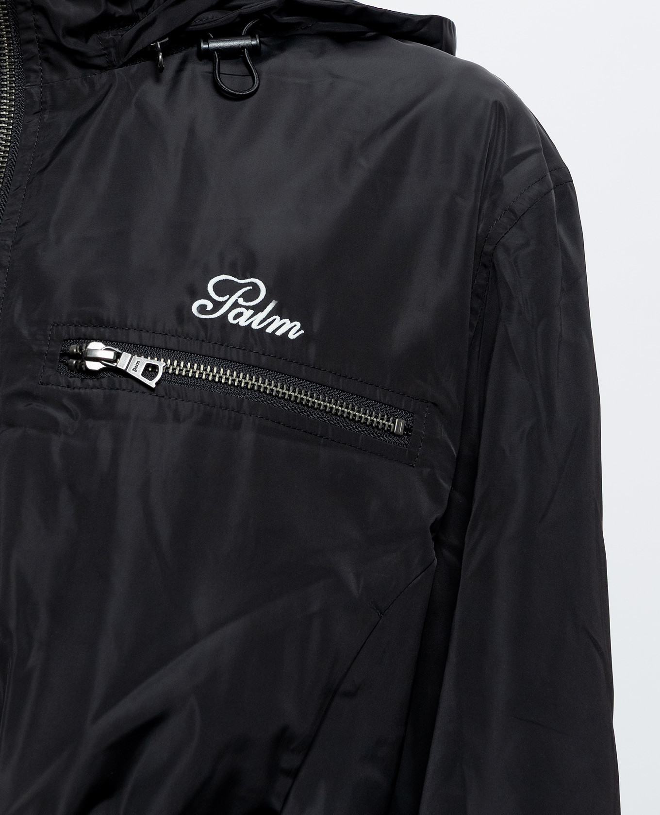 Black cropped windbreaker Palm Angels 5