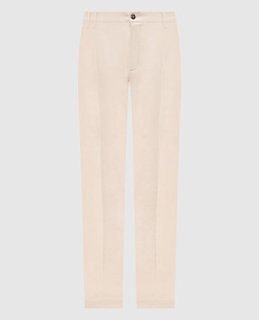 Officina 36 Beige Gioia linen pants 0272100279