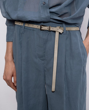Brunello Cucinelli Khaki suede belt M0DELC149