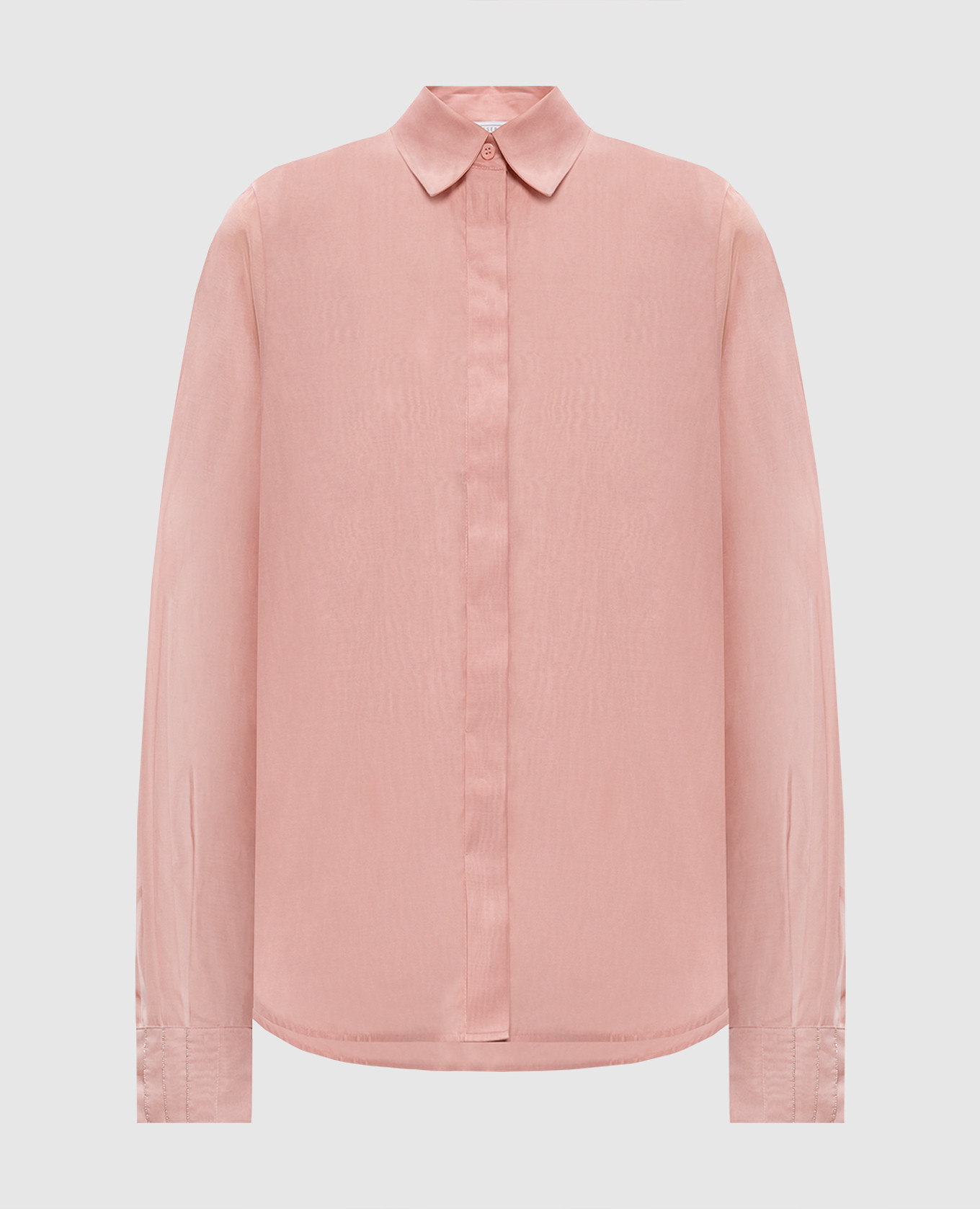 Pink silk shirt