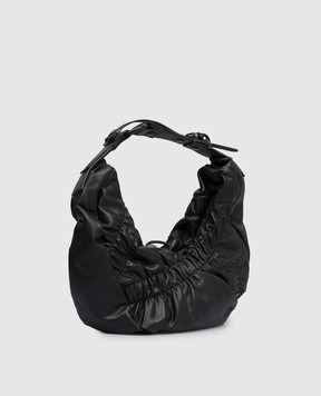 Innerraum Black HM2 hobo bag with drapery HM2BMBKCRSH