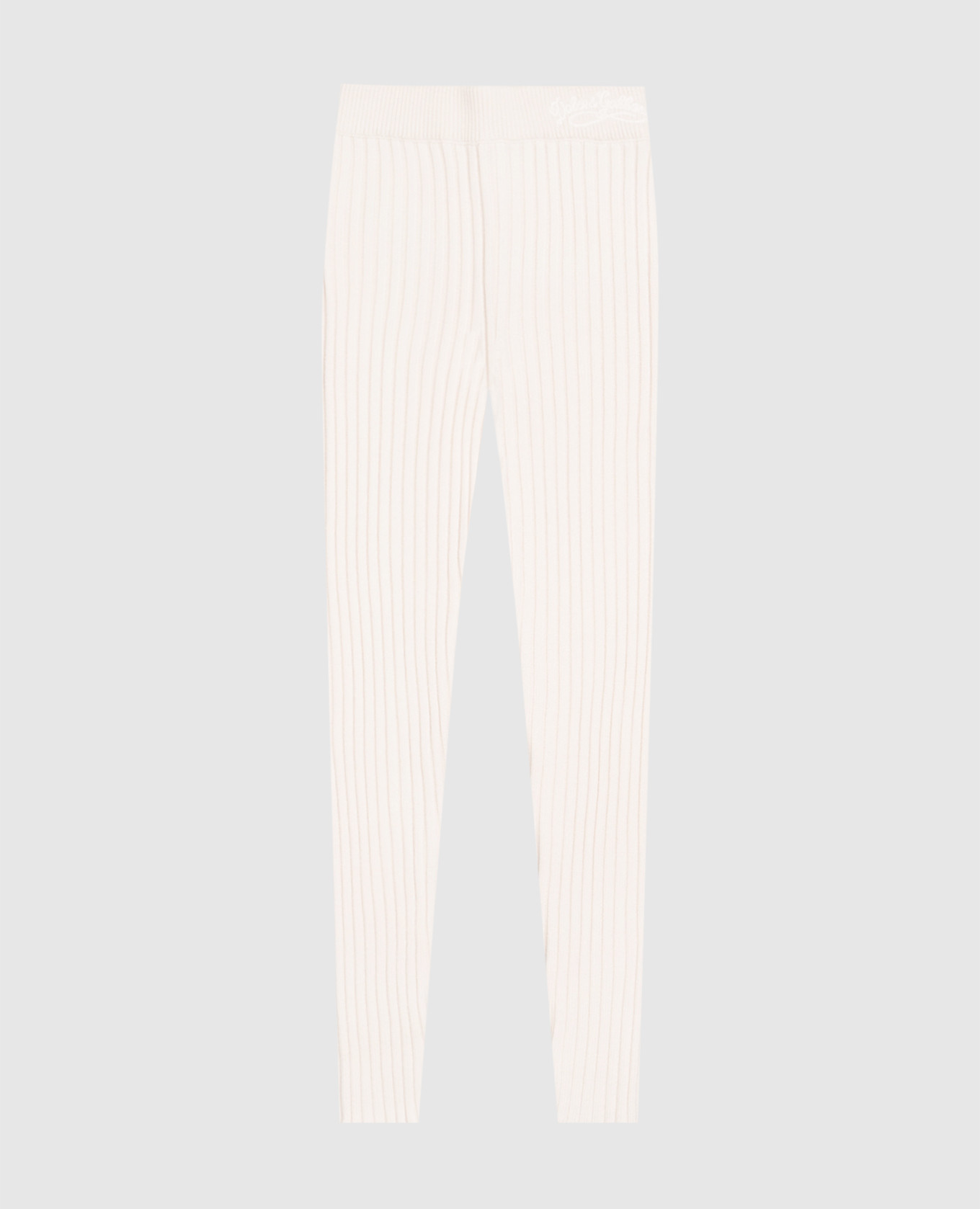 Children's ivory wool leggings Dolce&Gabbana